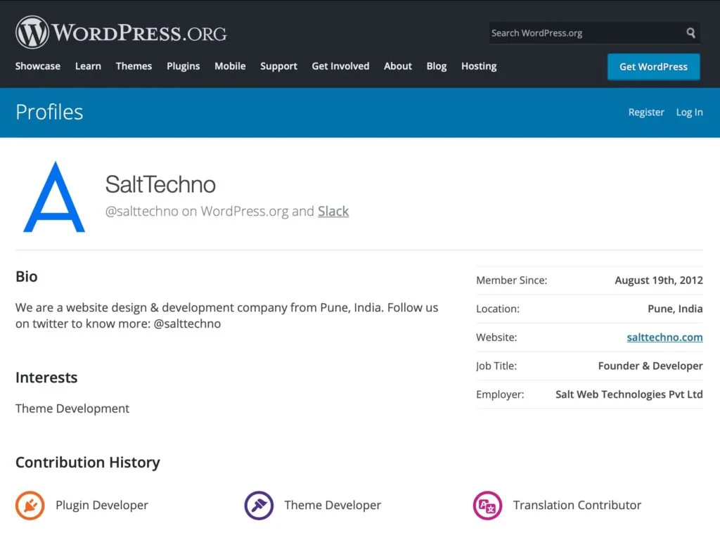 Trusted authors on WordPress.org