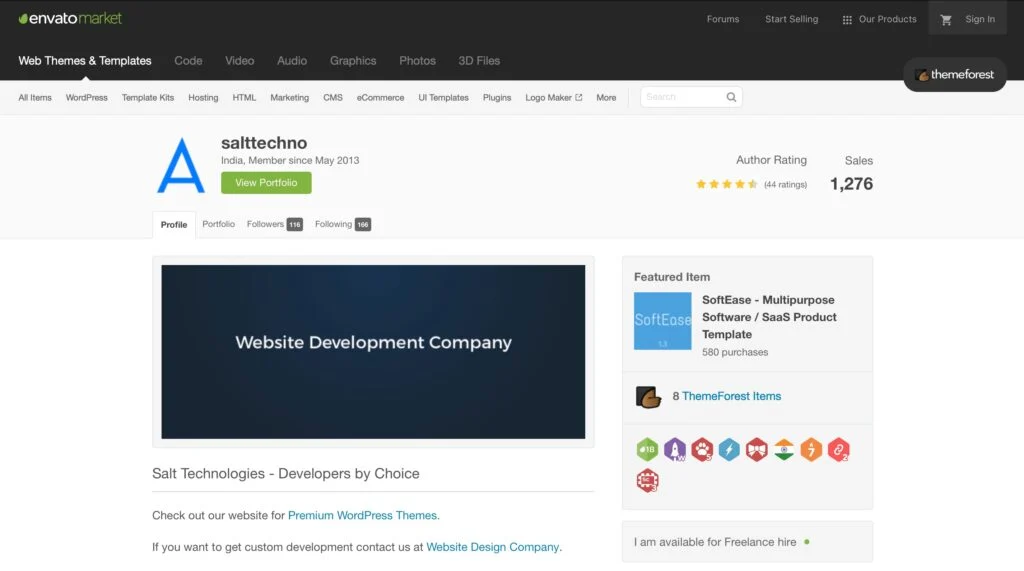 Level 5 Author on ThemeForest