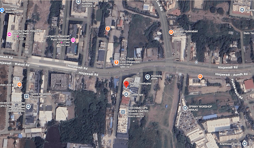 Map of Salt Technologies office in Pune, Maharashtra